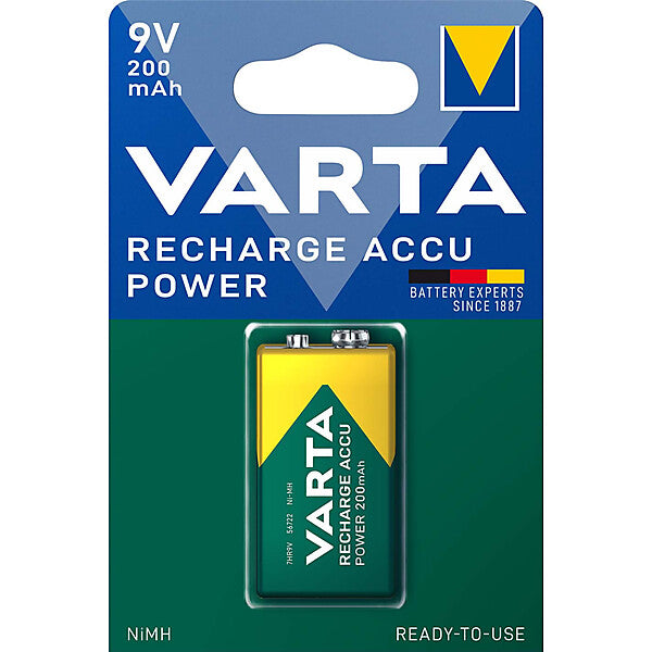 VARTA Recharge Accu Power 9V 200 mAh Blister 1 056722 101 401(Bli1)